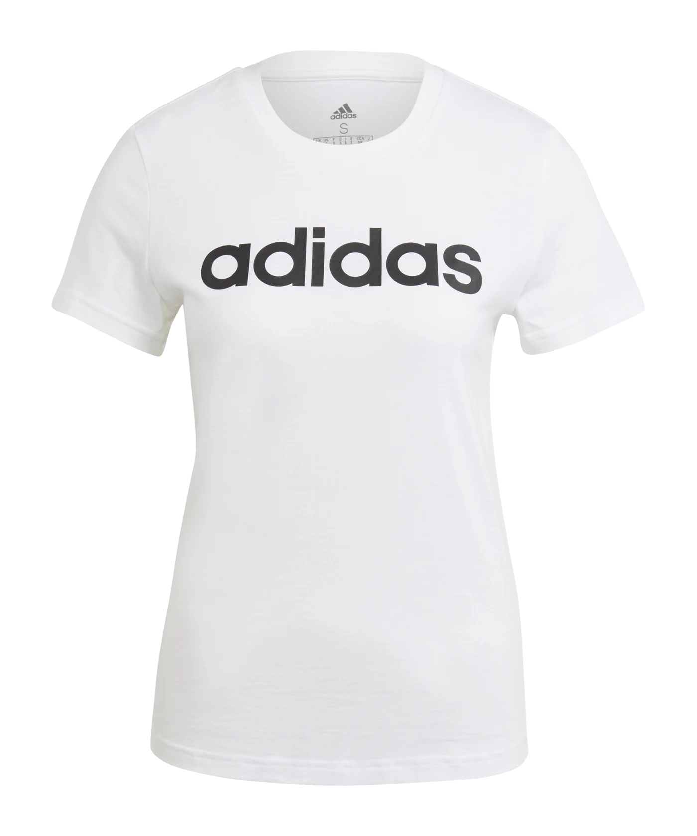 adidas Essentials T-Shirt Damen Weiss Schwarz