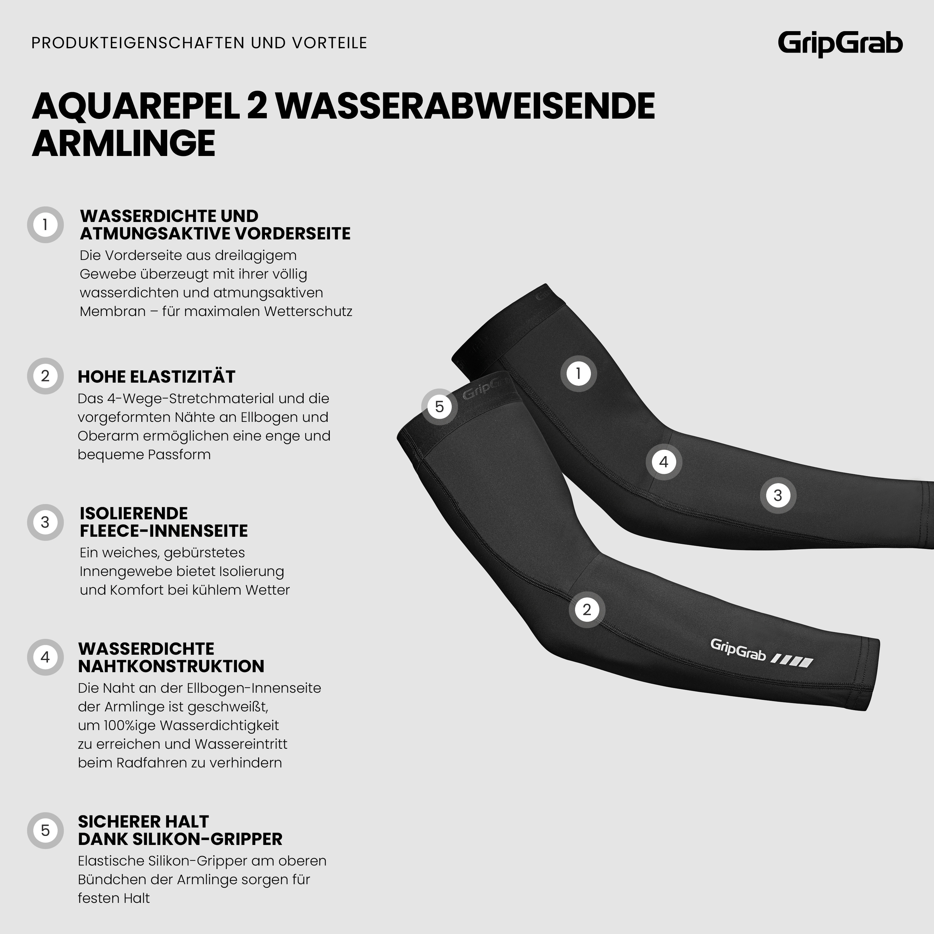 AquaRepel 2 Water-Resistant Arm Warmers
