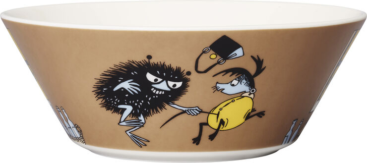 Moomin Arabia Mumi 15 cm skål Stinky i aktion Multi