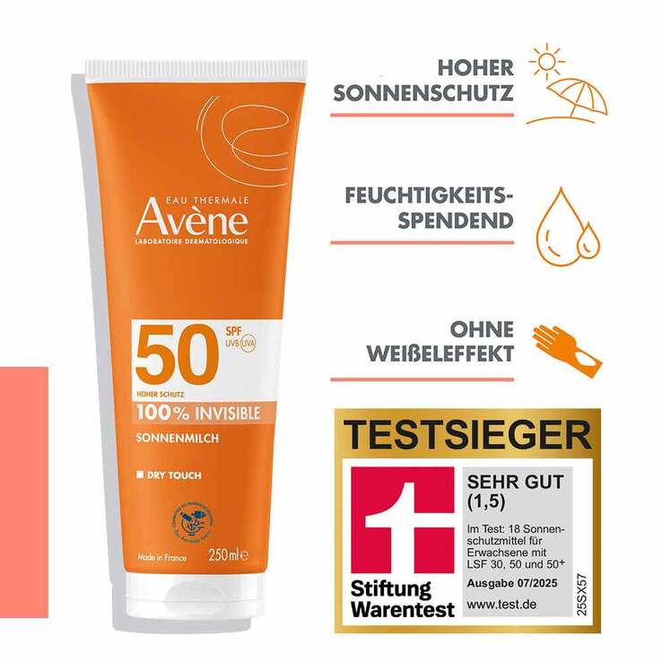 Avene Sonnenmilch SPF 50, 250 ml