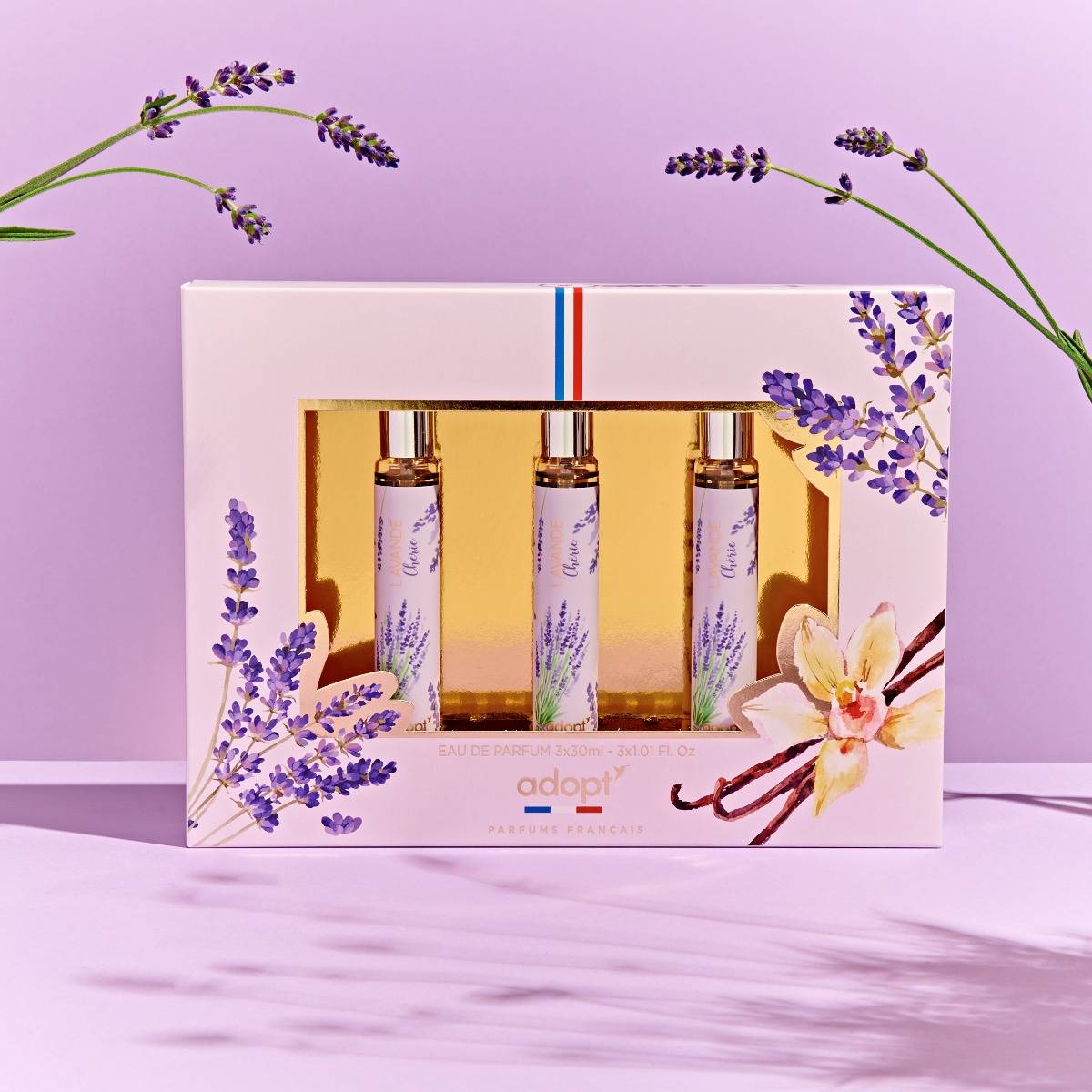 Trio Lavande - COFFRET 3 EAUX DE PARFUMS LAVANDE CHERIE 30 ML