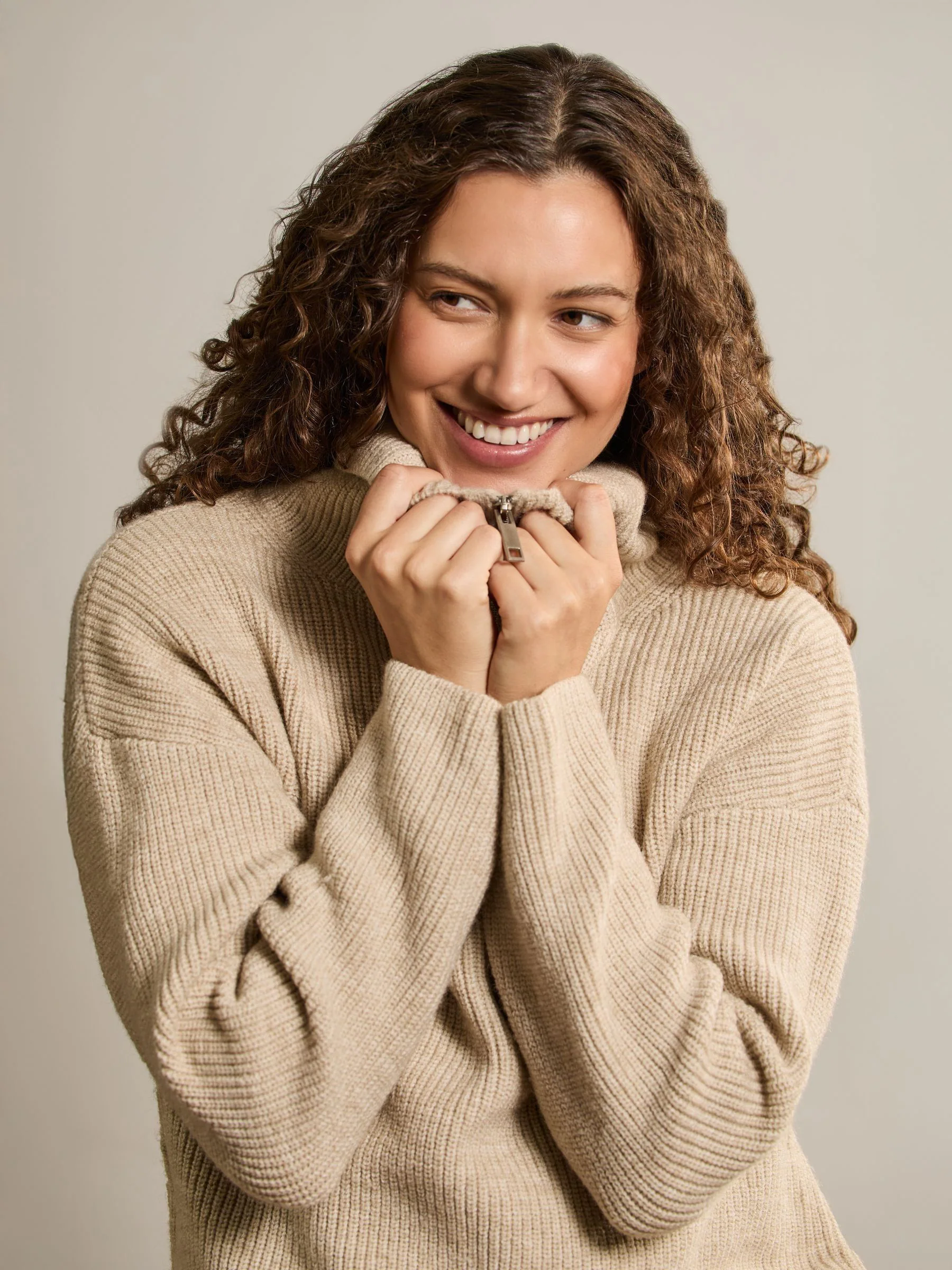 JoJo Maman Bébé Half Zip Maternity And Nursing Jumper