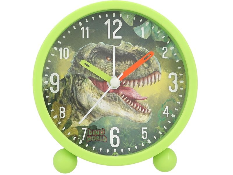 Depesche Wecker Dino World Grün Kinder Analog-Wecker