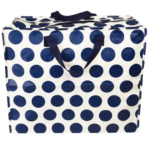 Rex london jumbo opbergtas navy on cream spotlight