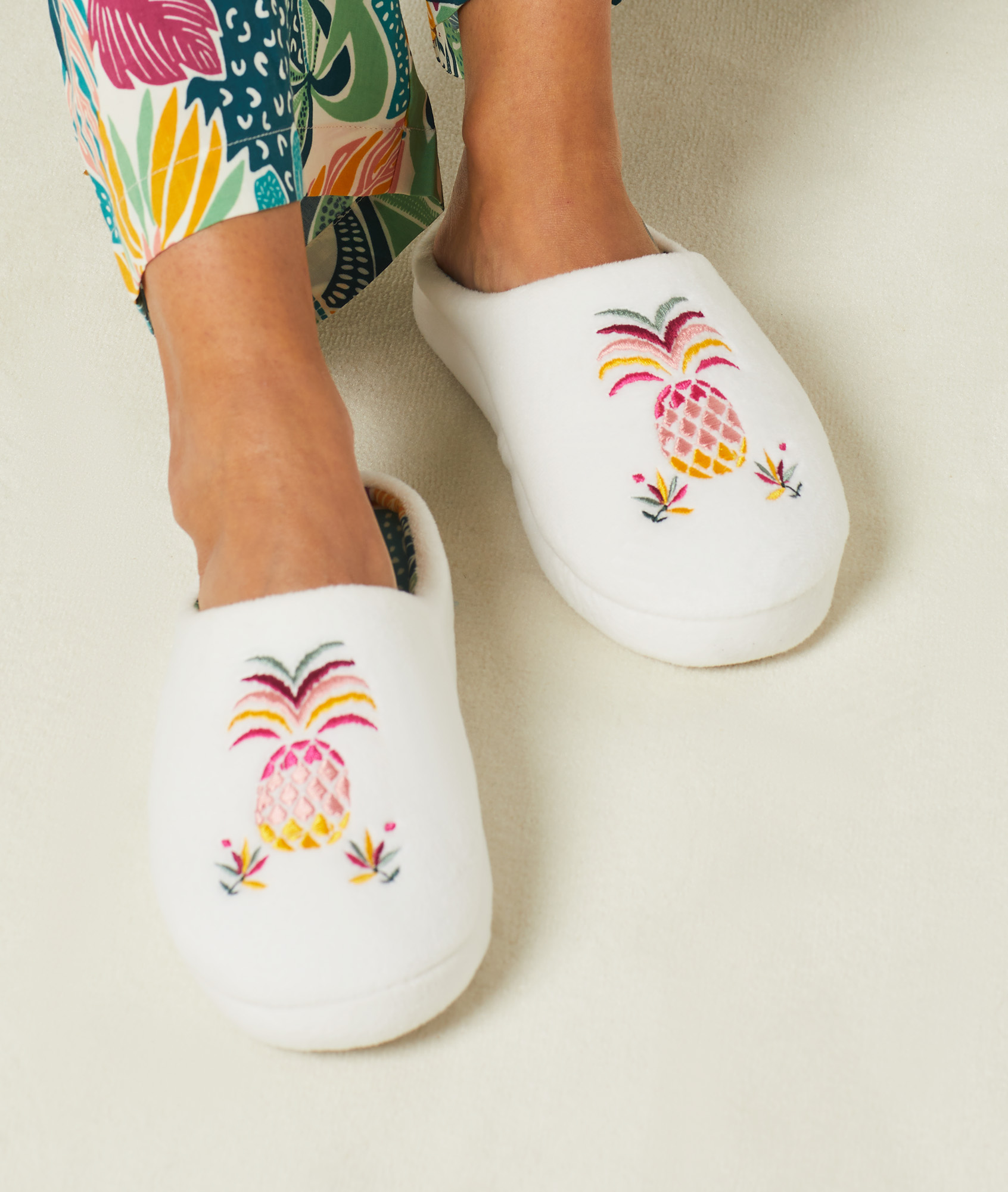 Chaussons mules imprimés