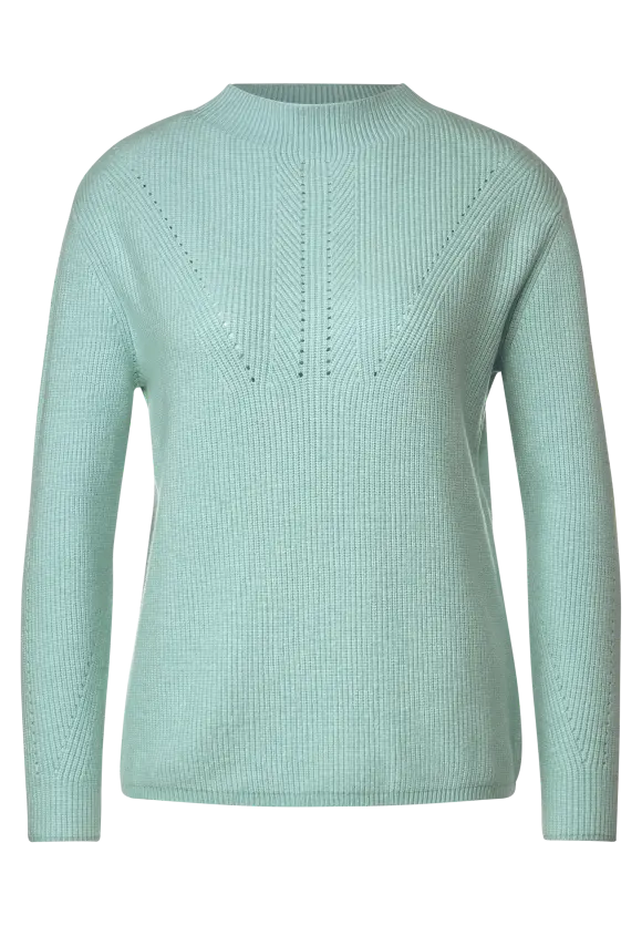 Pullover im Strickmix - iced mint melange