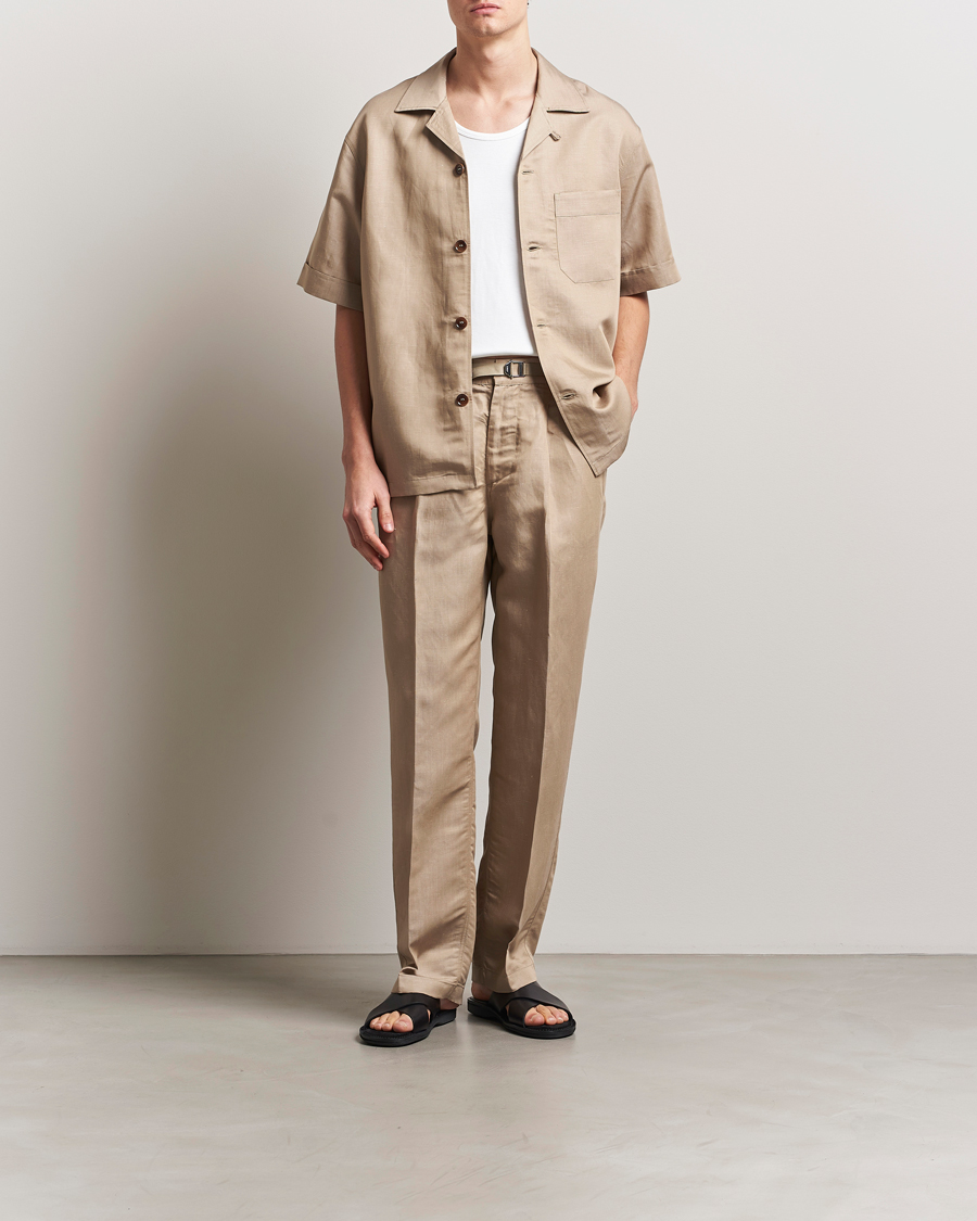 CDLP Camp Collar Shirt Hazel Beige