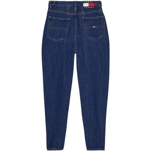 Tommy Jeans - MOM JEAN UHR TPR TAP CG4058 Denim Dark Azul