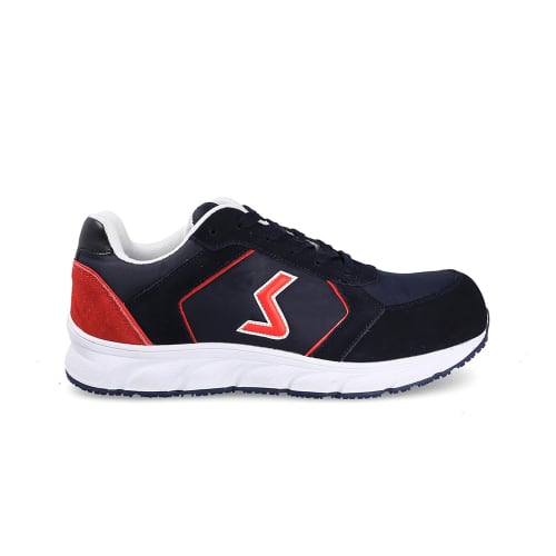 Chaussures de sécurité basses Paredes Seguridad NADAL S3 CI HI ESD SRC bleu et rouge