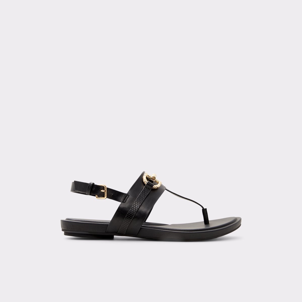 Tany Black Women Flat Sandals