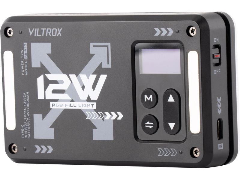 Viltrox Videoleuchte RB-V12 RGB LED Light Panel Magnetische tragbare RGB-LED-Leuchte