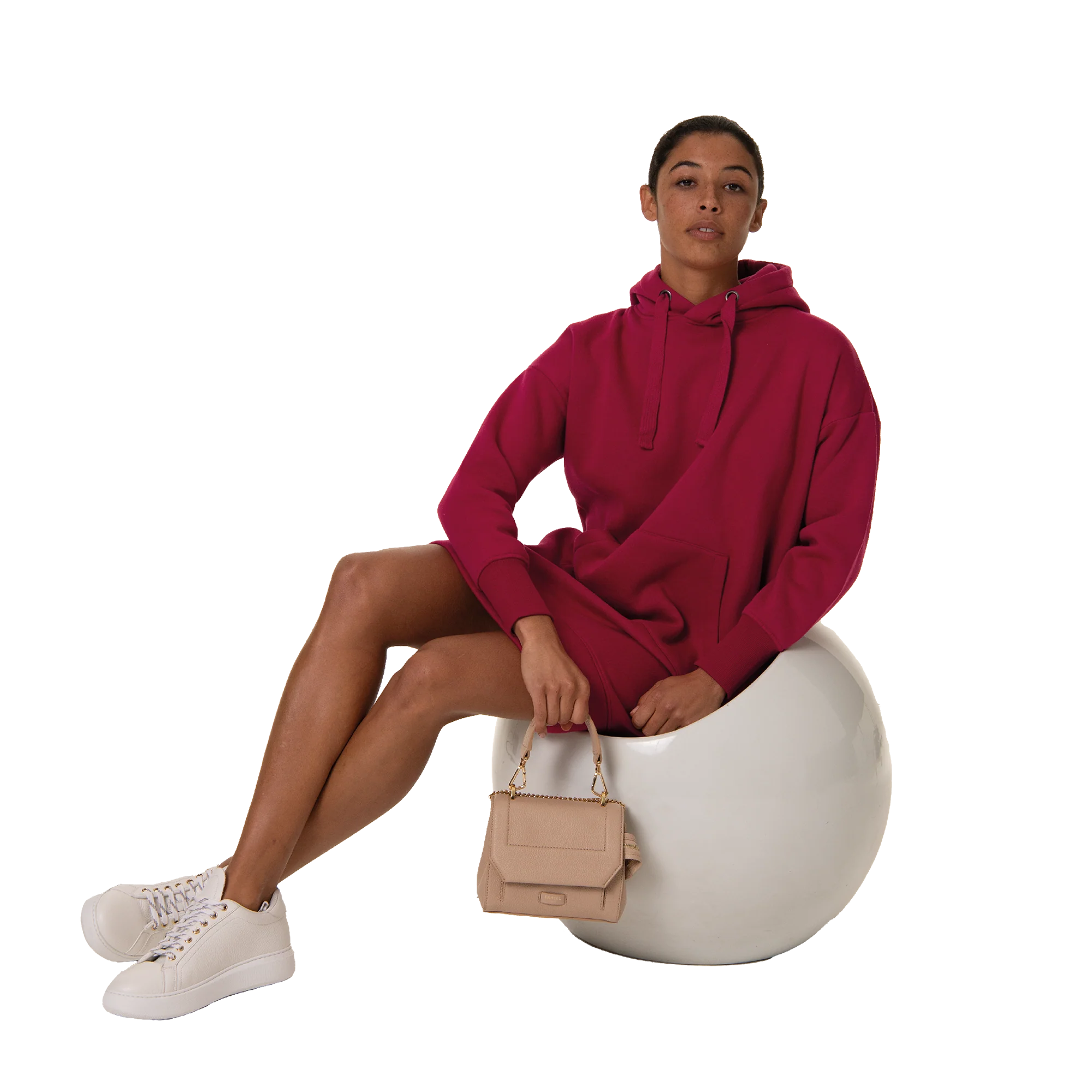 Sac rabat S Ninon de Lancel-Capuccino/Doré