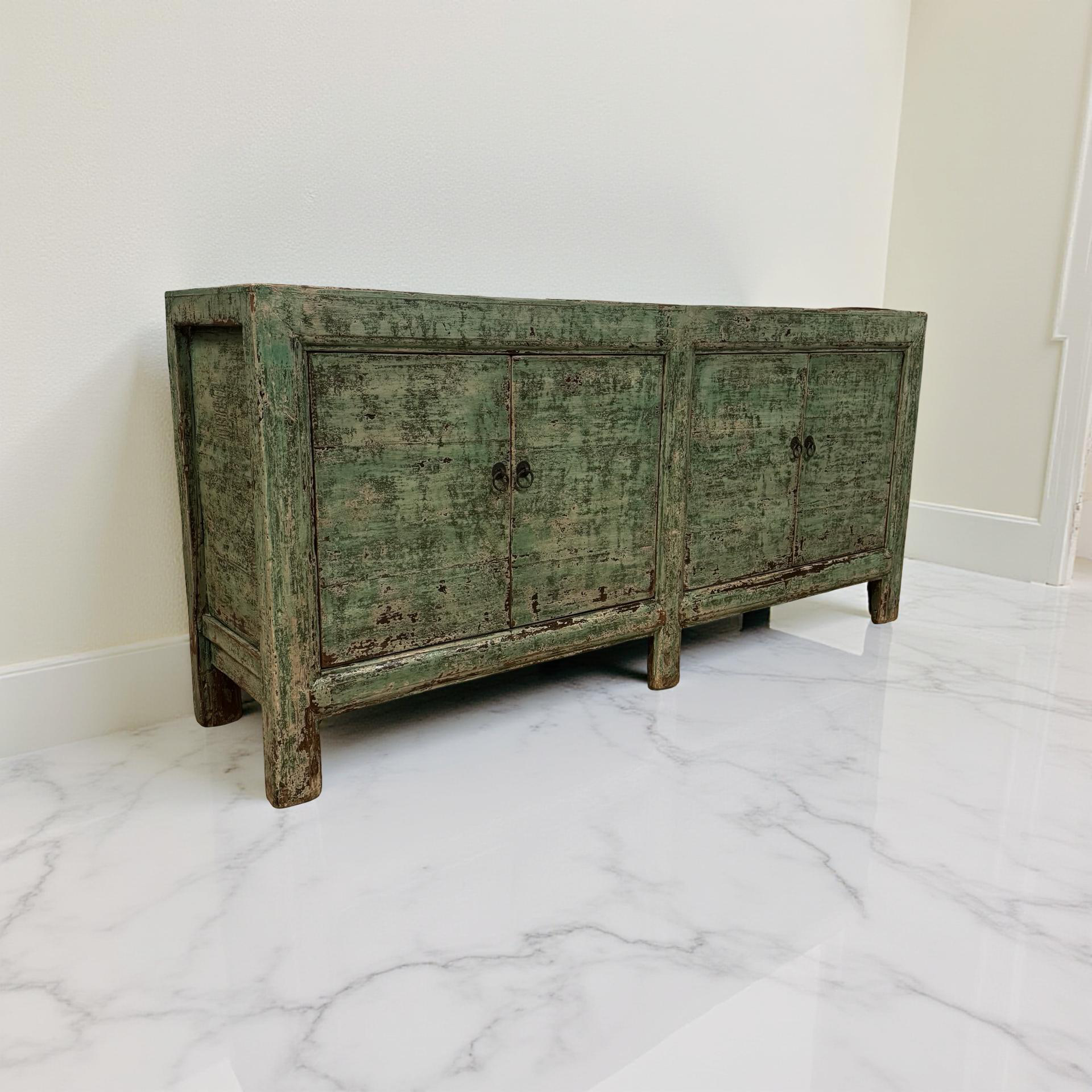 Dressoir 4deur groen uniek