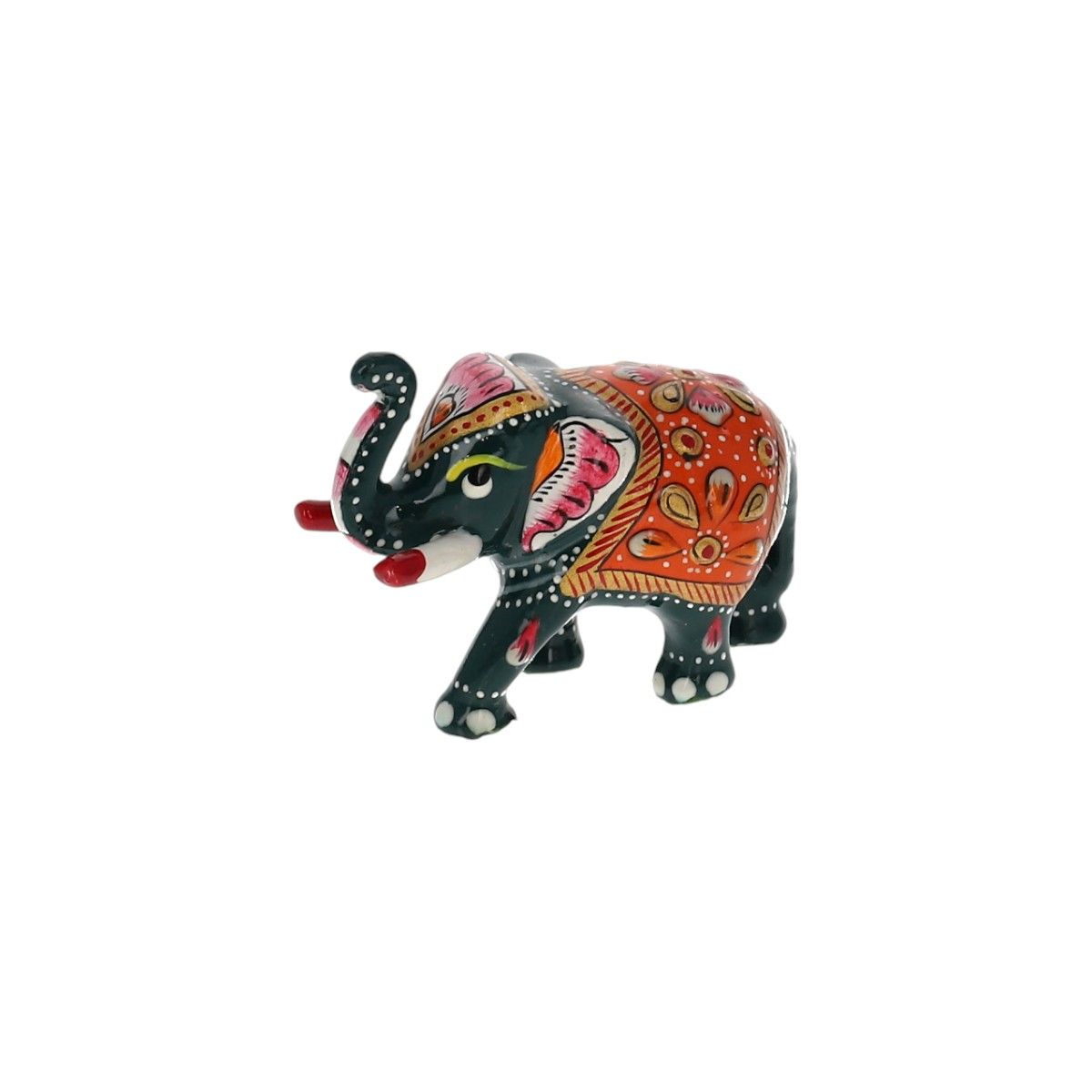 Petite statuette éléphant vert Pondie Chérie