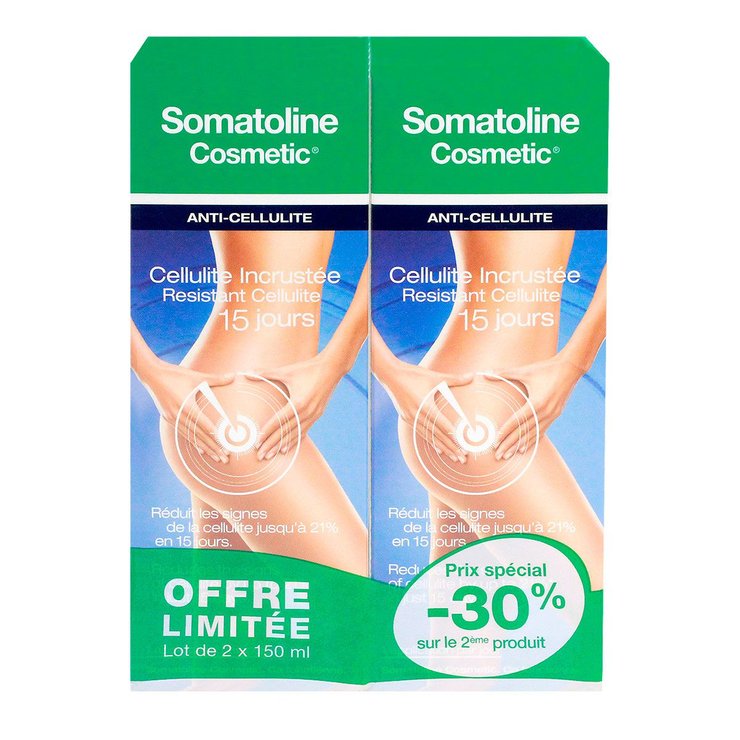 Anti-cellulite incrustée 15 jours 2x150ml dont -30% sur le 2ème produit