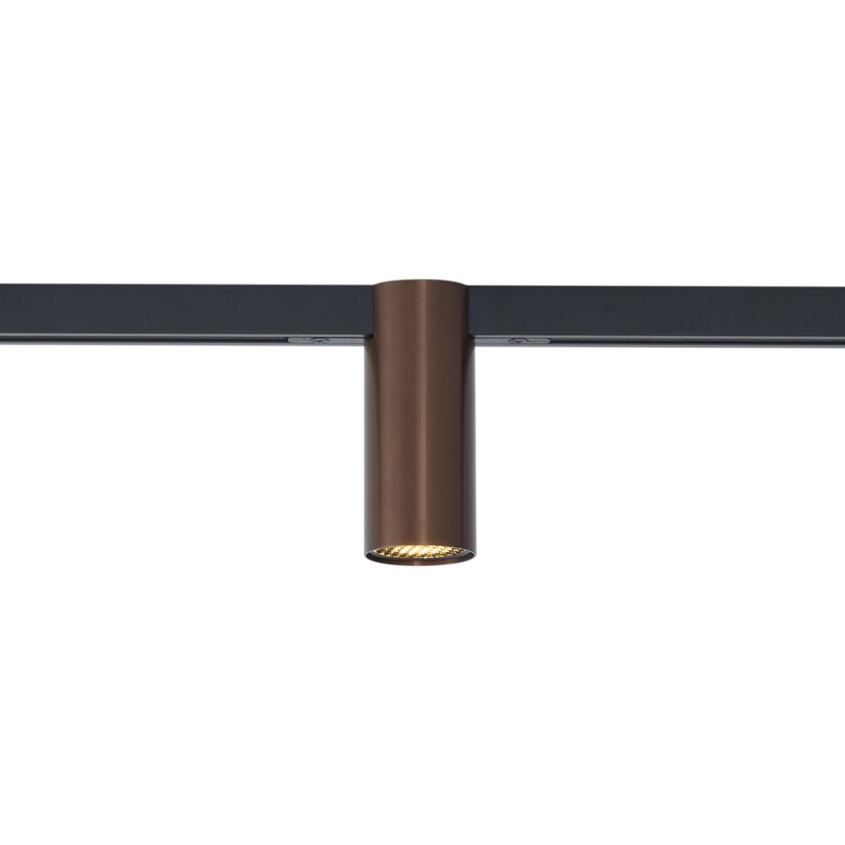 Moderne spot donker brons voor railsysteem 1-fase GU10 35mm - Slimline Nubee Honey