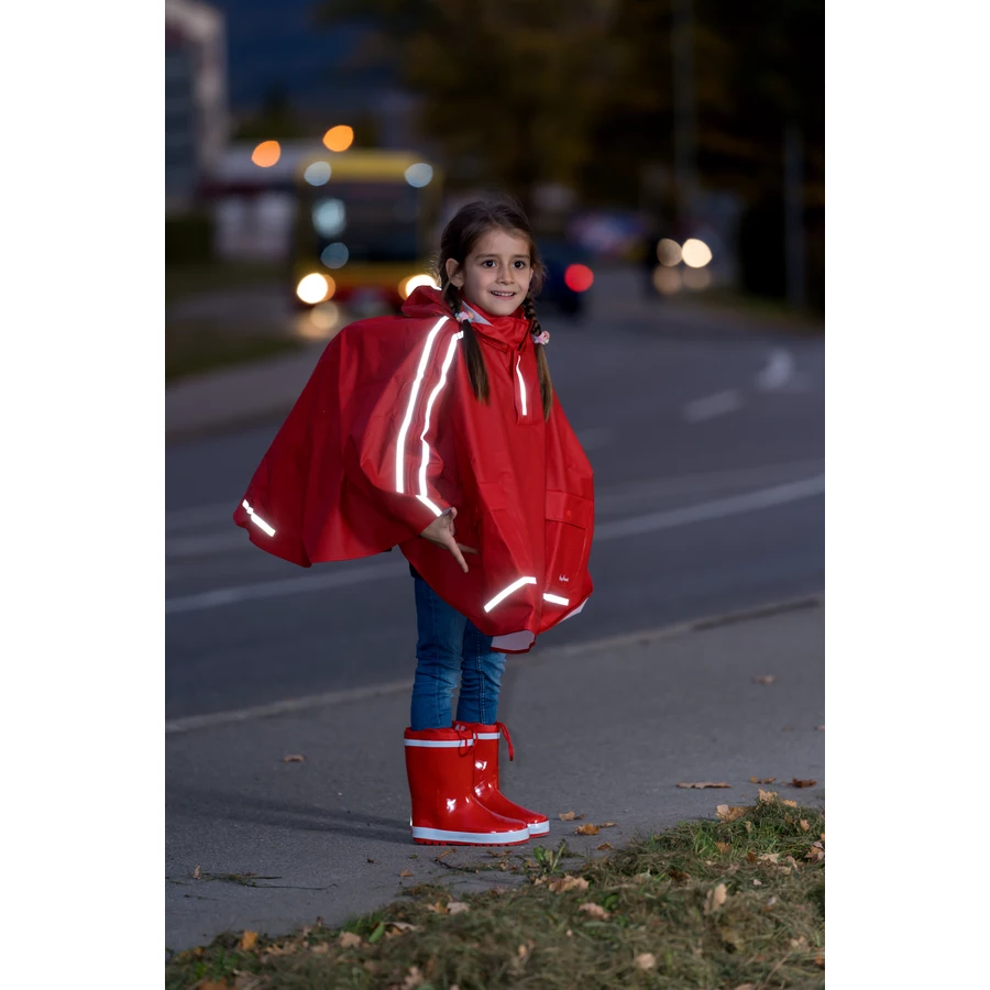 Playshoes Gummistiefel Basic gefüttert rot