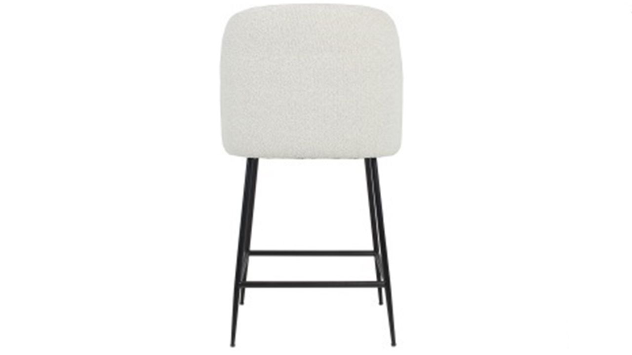 Barstoel 210644 White Bouclé Pullitzer B54 x D59.5 x H101.5 cm