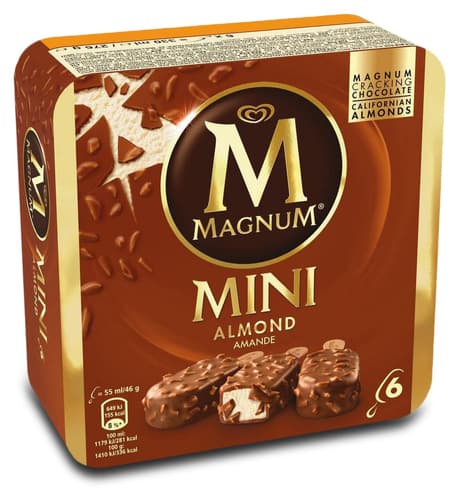 Magnum Mini Mandel Familienpackung 6 x 55 ml