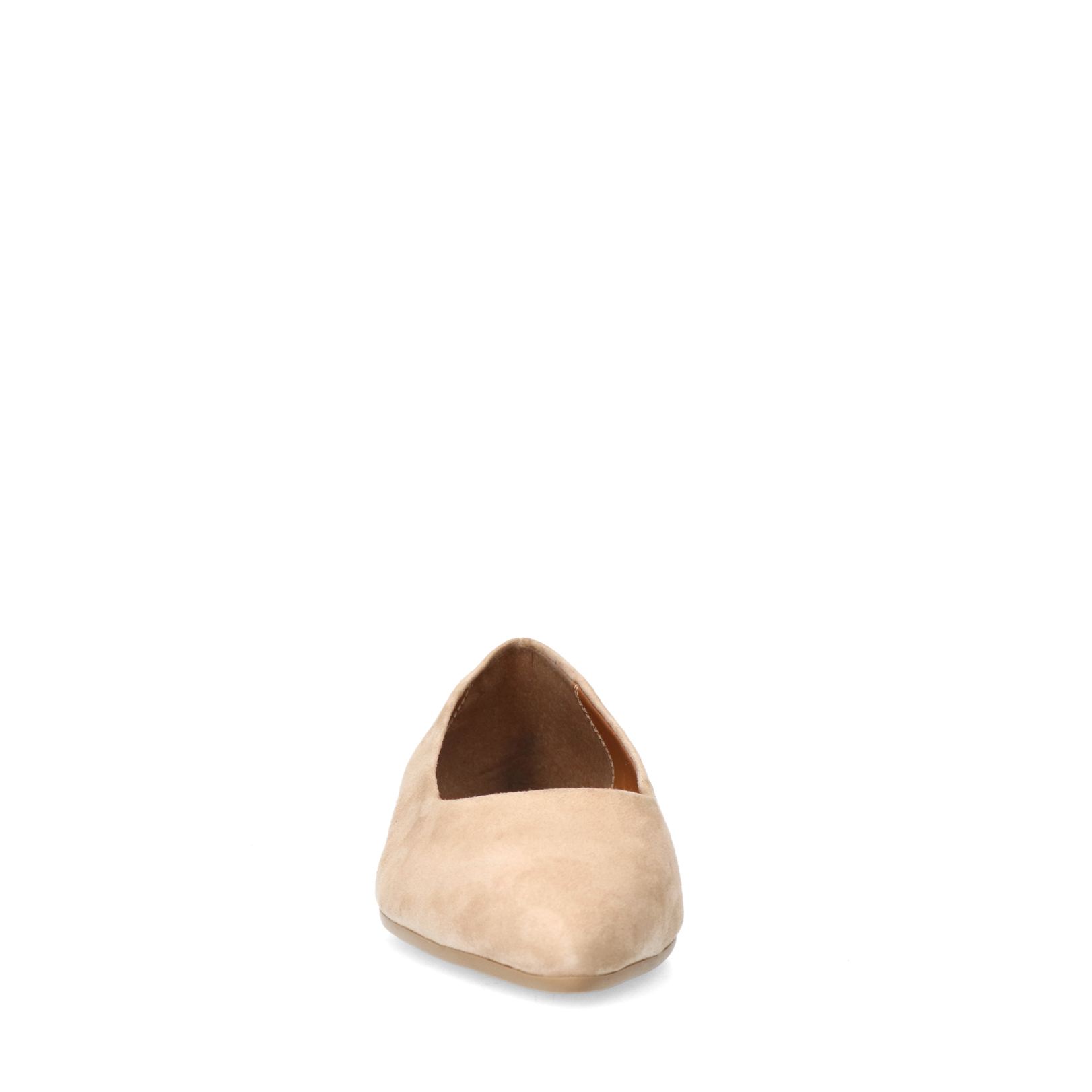 Beige suède ballerina's