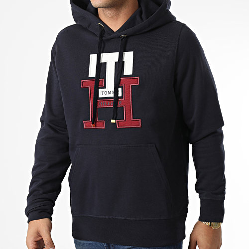 Sweat Capuche Lux Monogram 8187 Bleu Marine