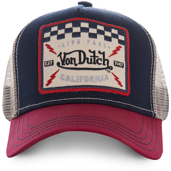 Von dutch - Casquette Square 16 Navy / Rouge