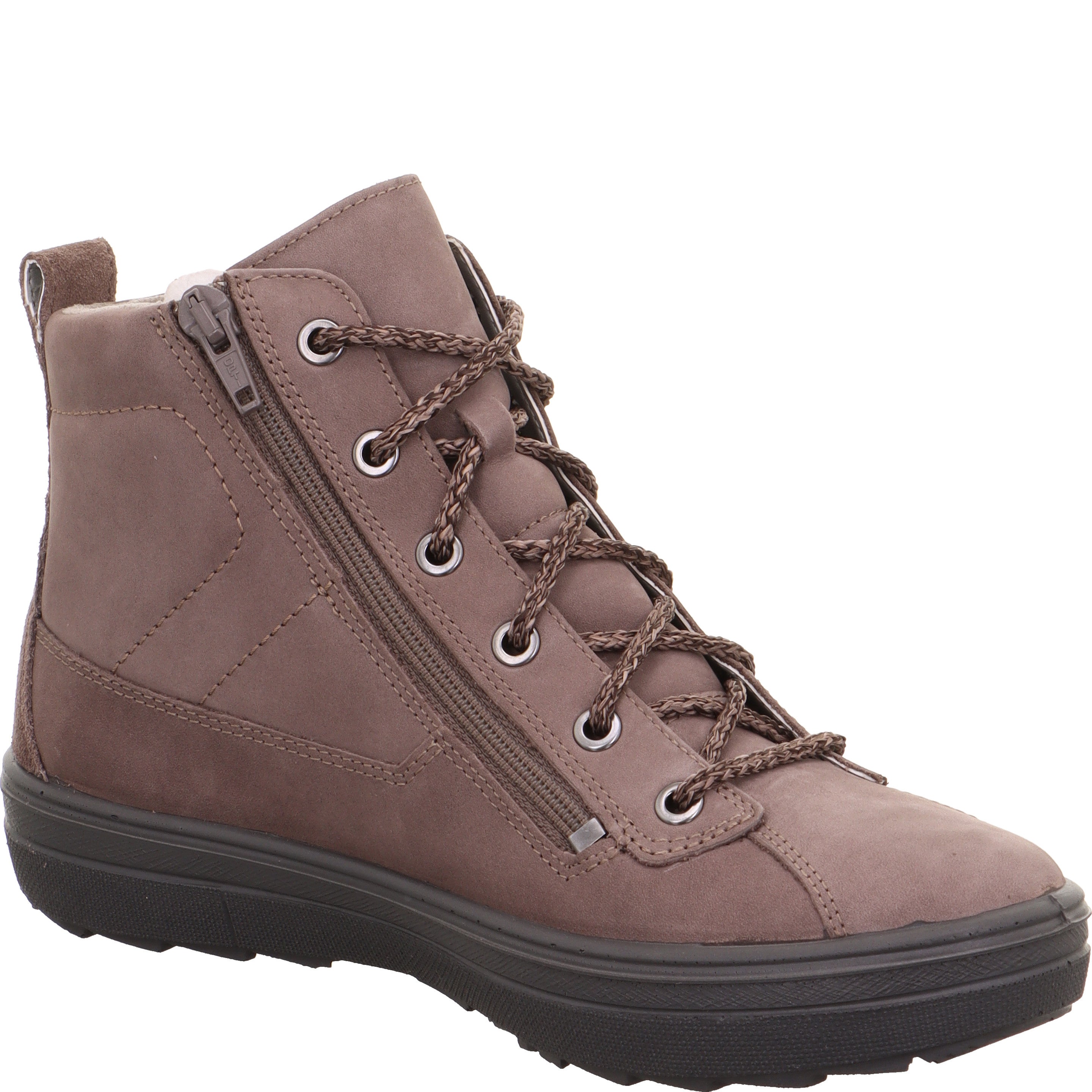 legero MIRA Damen  Sneaker high mit Reißverschluss - Farbe: Dark Clay - Größe: 5