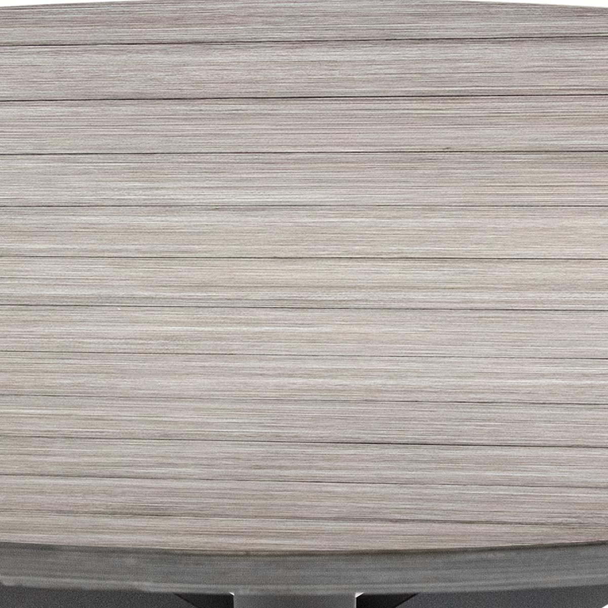 TABLE EMBRUNS ALUMINIUM MACADAMIA 8 PLACES