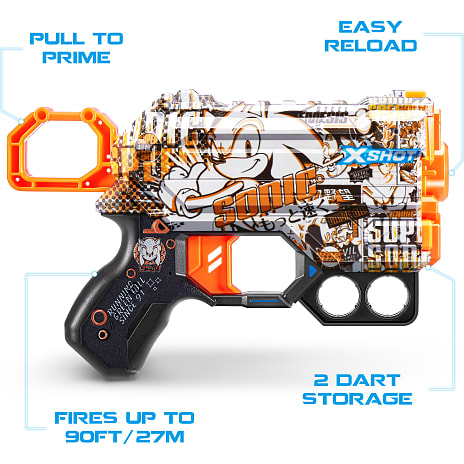 X-Shot Skins Menace Blaster - Mega Sonic Skin