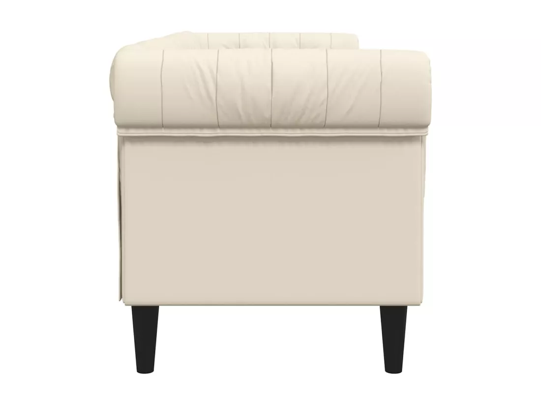 Canapé Chesterfield 3 places lin