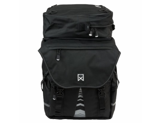 WILLEX - Sacoches de vélo avec sac supérieur xl 1200 65 l noir 13411