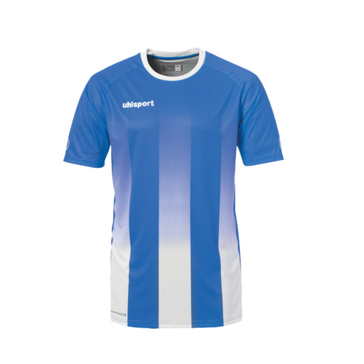 Camiseta listrada Mc Azul/Branco Uhlsport