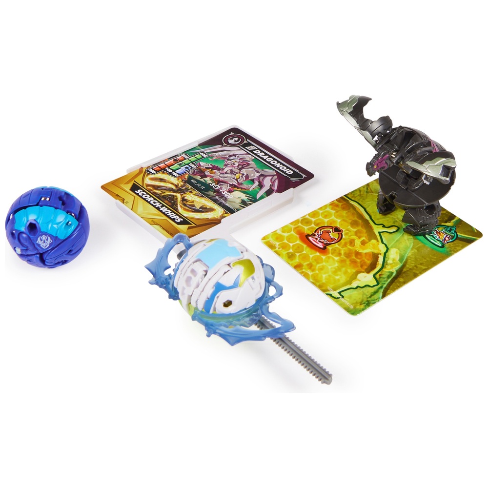 Bakugan Starter Pack Spezialangriff Mantis Titanium Dragonoid und Trox Figuren & Sammelkarten