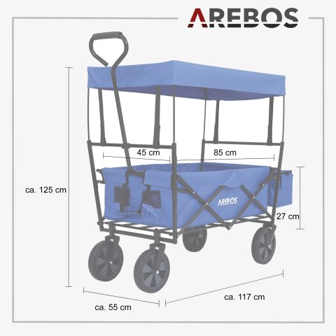 Bollerwagen mit Dach ECO