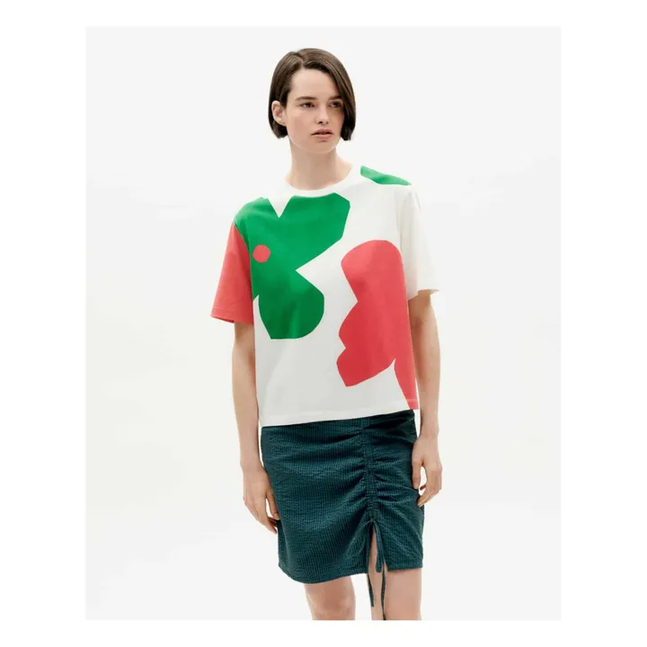 Thinking Mu T-shirt Lucia Butterfly Coton Bio | Blanc