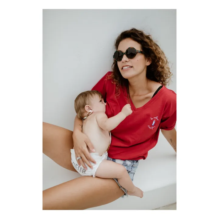 Tajinebanane T-Shirt d'allaitement Le meilleur pour la faim | Rouge