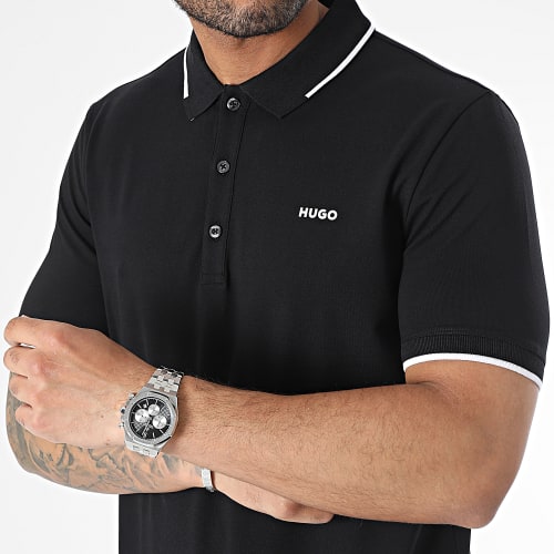 Polo Manches Courtes Slim Dinoso 50467344 Noir