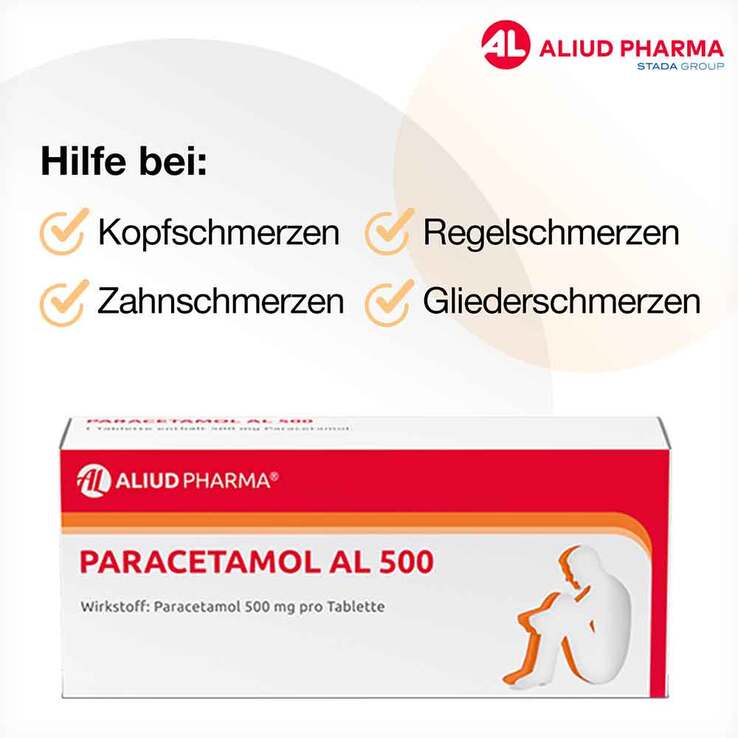 PARACETAMOL AL 500 Tabletten, 20 St