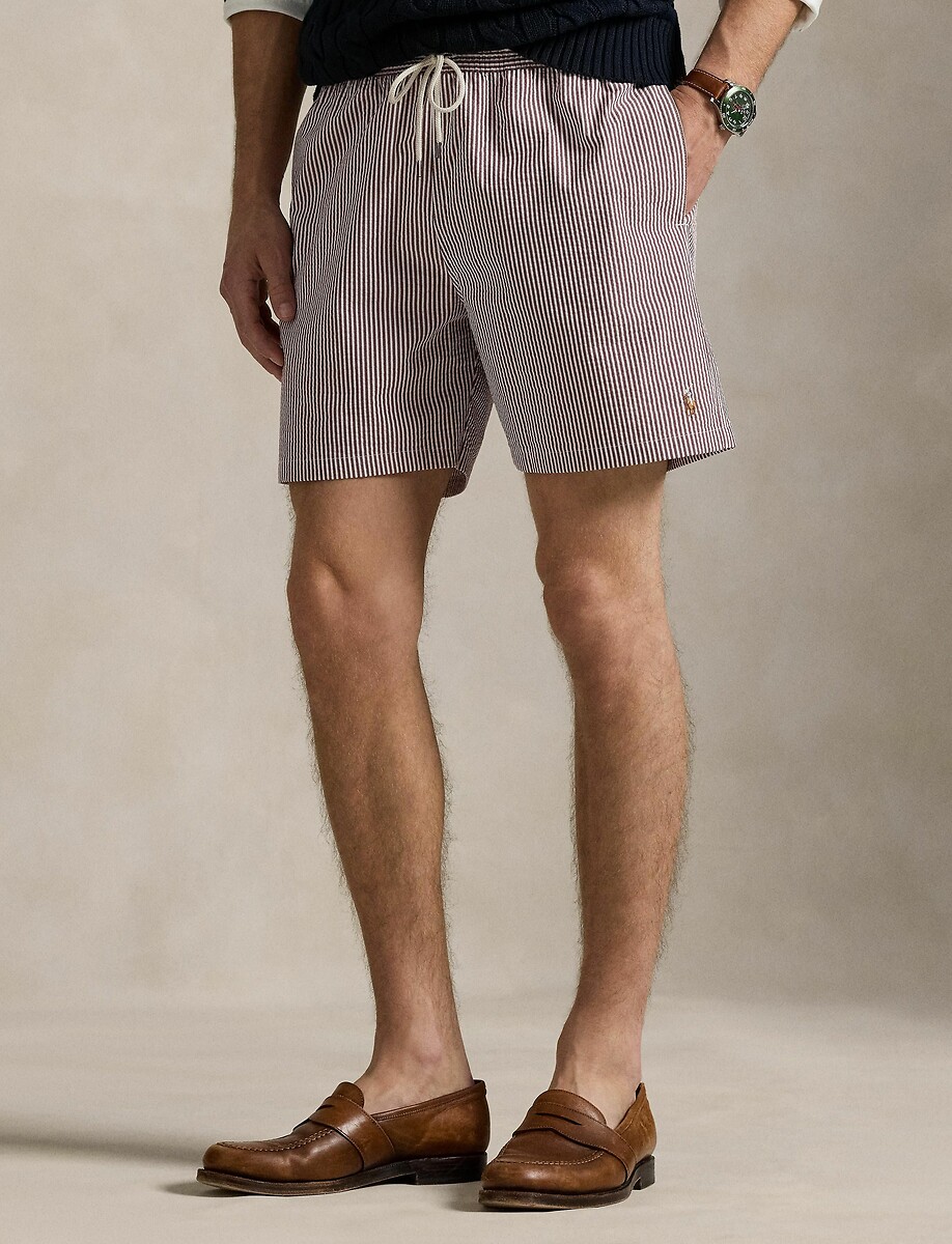 POLO RALPH LAUREN<br>Calção Traveler em seersucker 14,6 cm