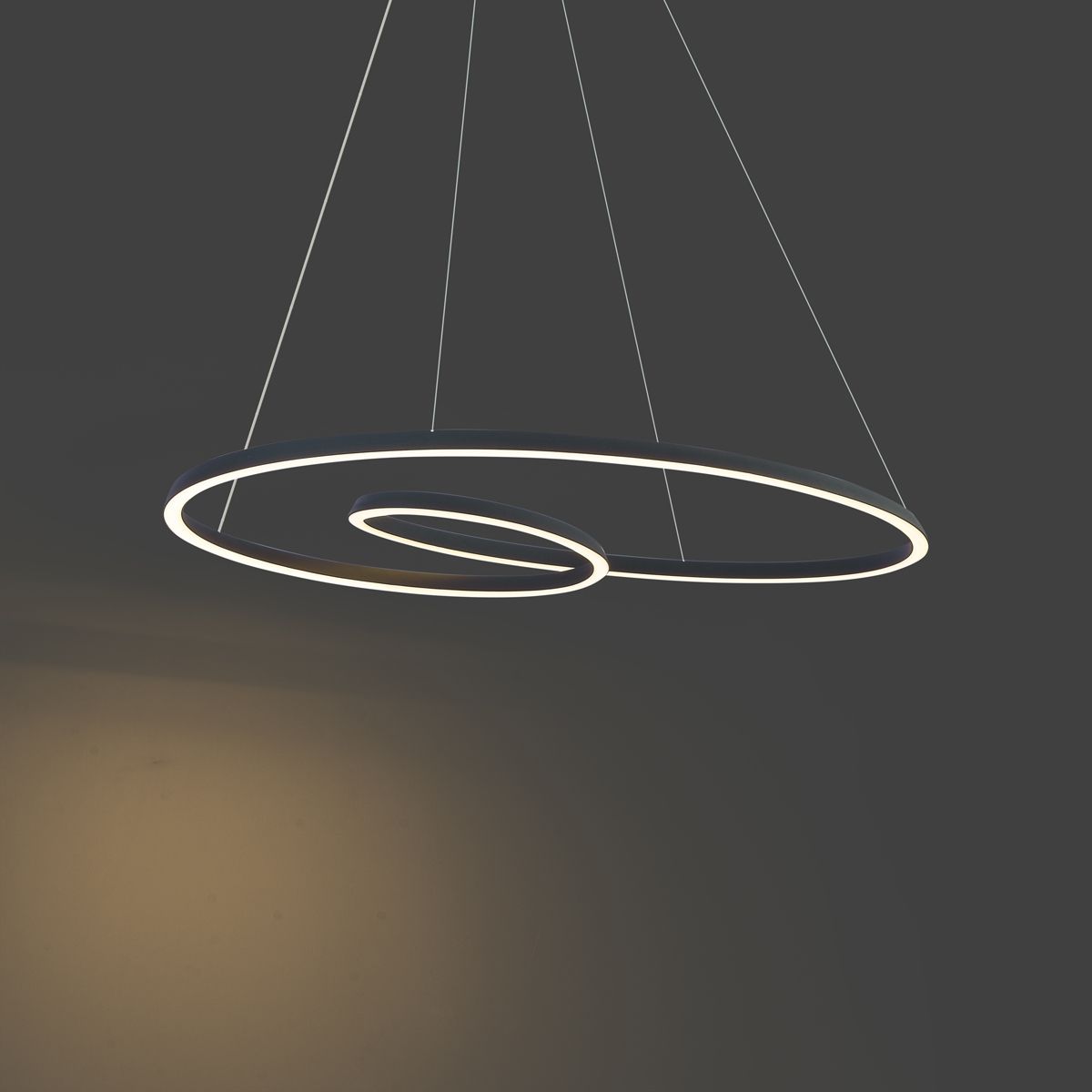 Scandinavische hanglamp zwart 110cm incl. LED 3-staps dimbaar - Circuit