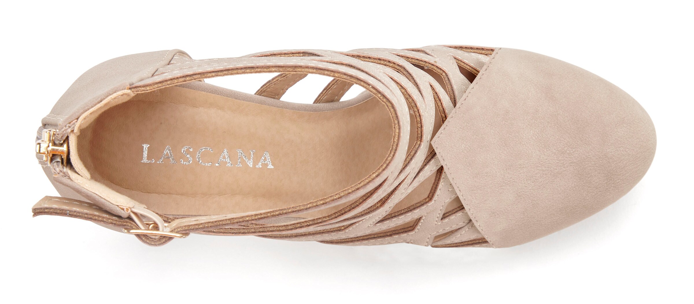 LASCANA Stiefelette in beige