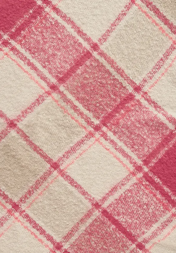 Bouclé Dreieckstuch - cosy coral