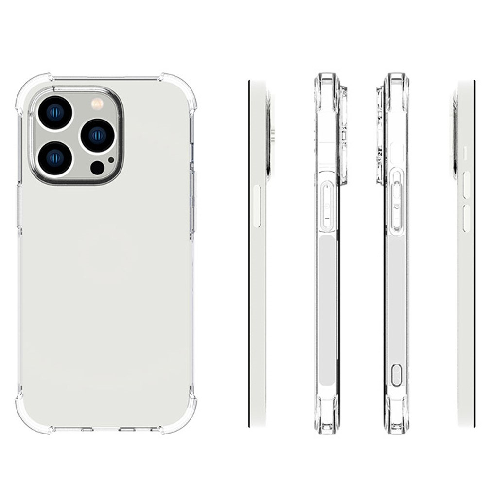 iPhone 14 Pro Gummi Hülle Case Slim Design mit Air Cushion Fallschutz - Transparent