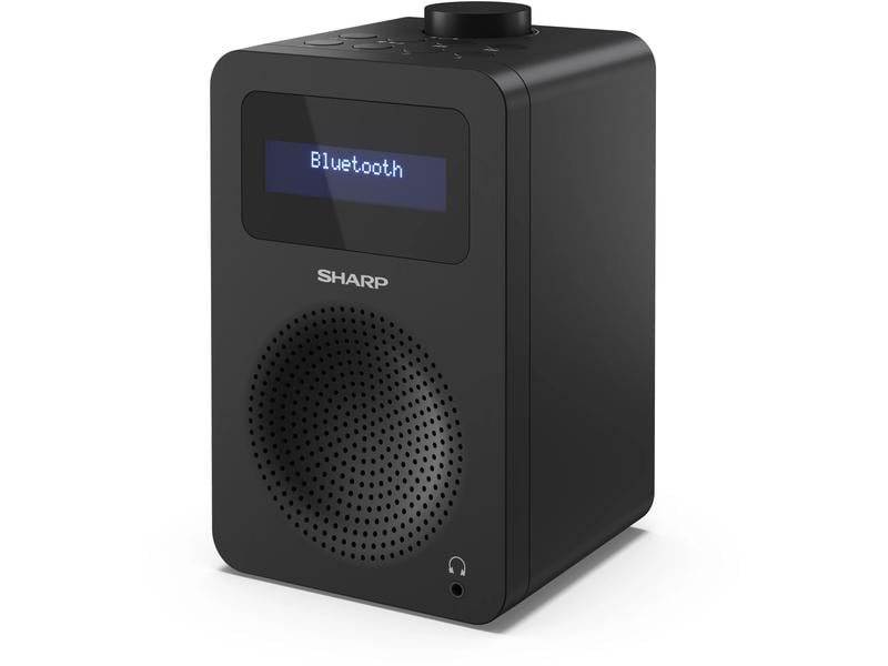 Sharp DAB  Radio DR-430 – Midnight Black Digitalradio mit Bluetooth und Kopfhöreranschluss