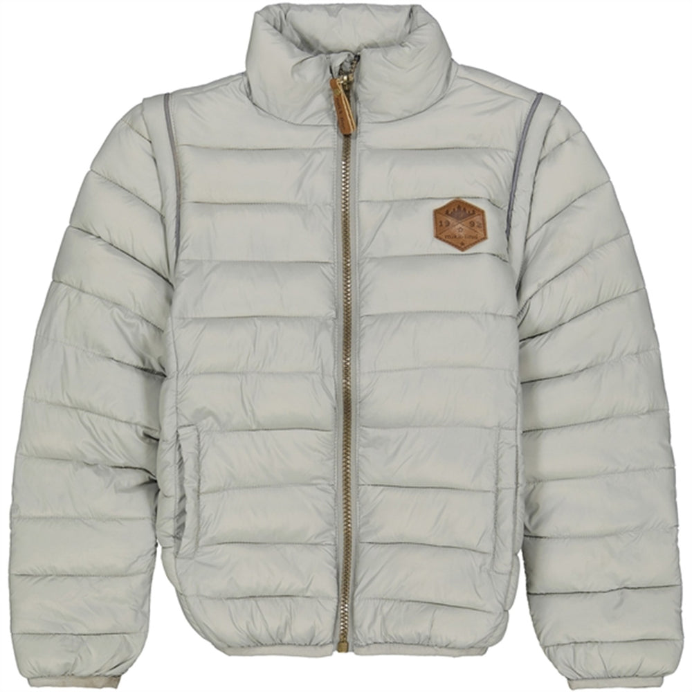 Nylon puffer 2i1 Jakke Neutral Gray