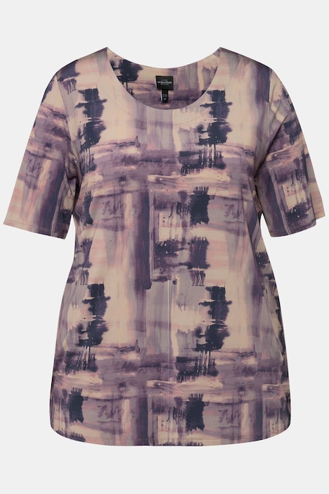 Slinkyshirt, Tintendruck, A-Linie, Rundhals, Halbarm