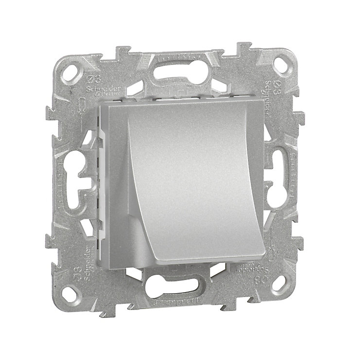 Mécanisme sortie de câble Schneider Electric Unica Déco aluminium