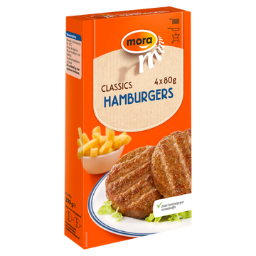Mora Classics Hamburgers 4 x 80 g