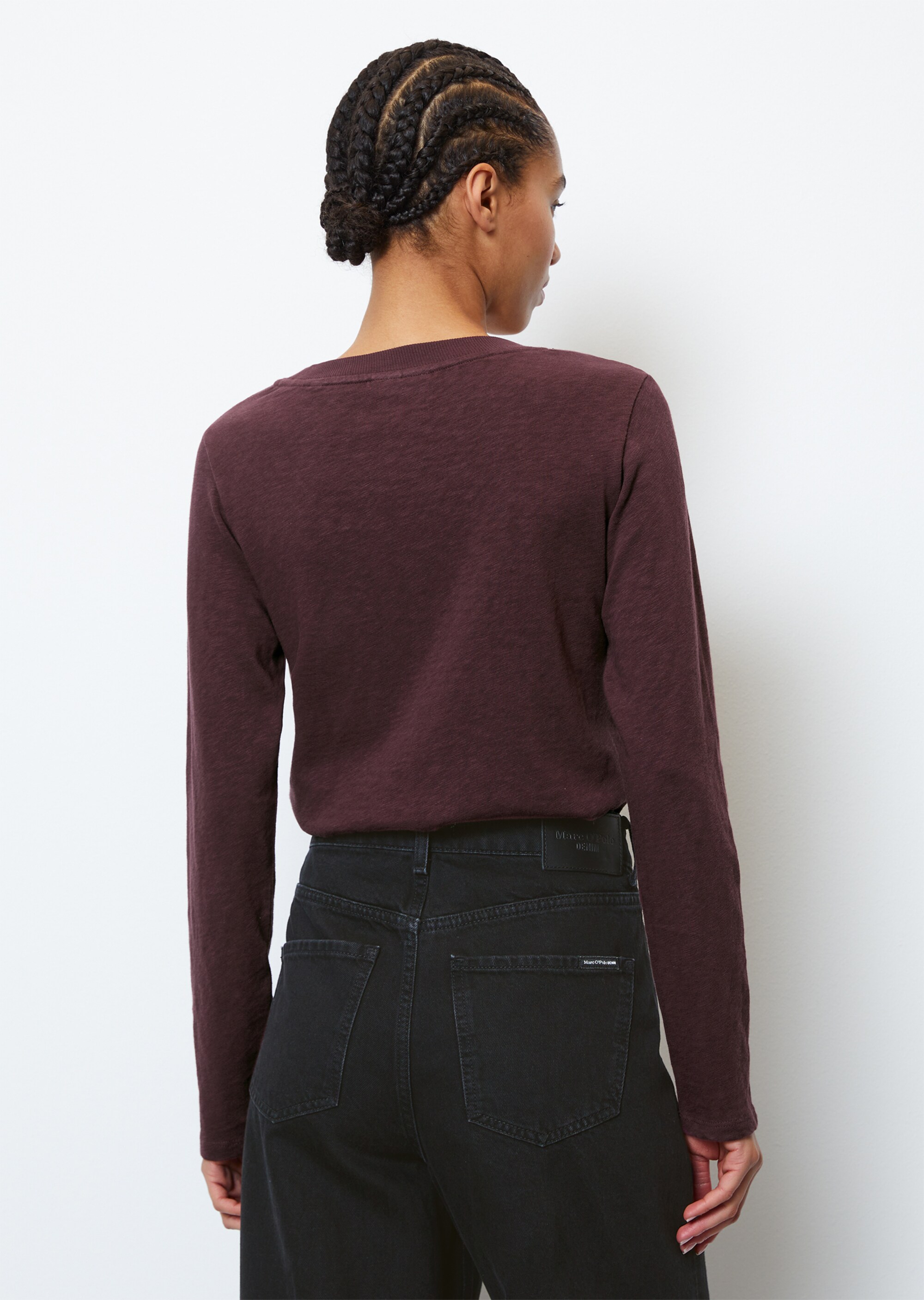 Rundhals-Longsleeve aus Organic Cotton