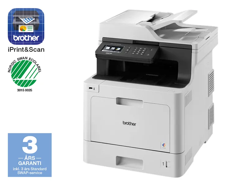 Brother DCP-L8410CDW, Laser, Farveudskrivning, 2400 x 600 dpi, A4, Direkte udskrivning, Sort, Hvid
